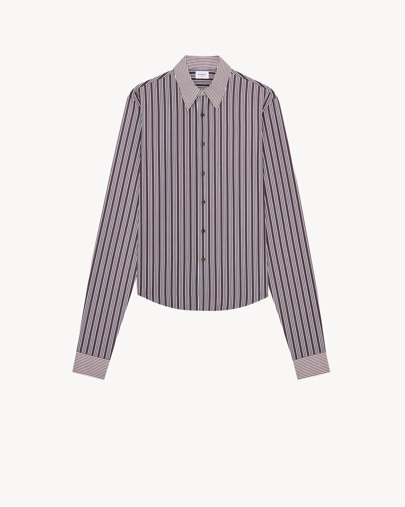 winchester shirt in striped cotton poplin