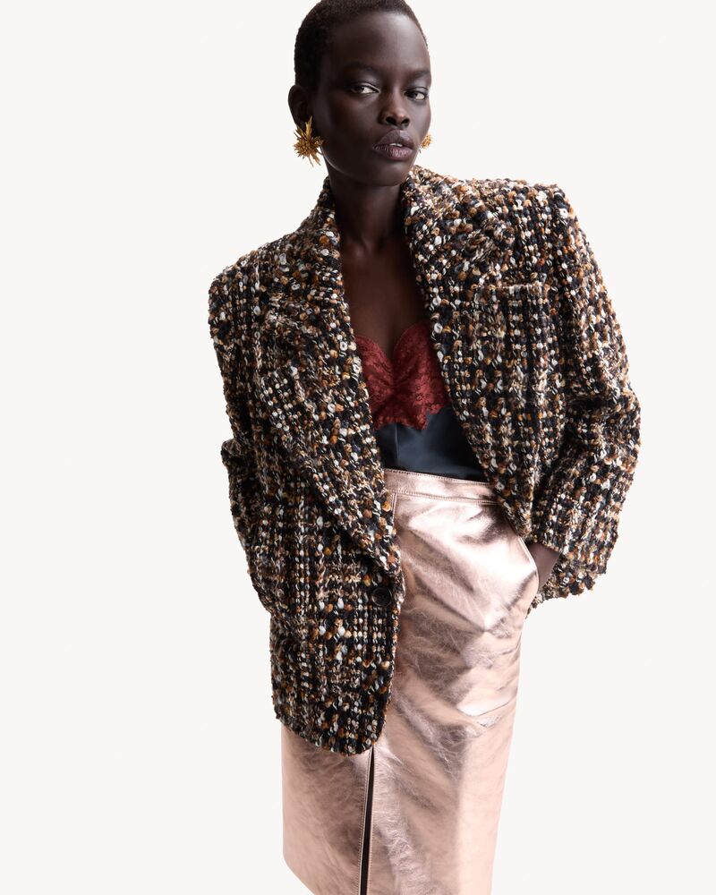 blazer em tweed