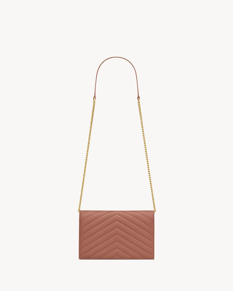 CASSANDRE envelope chain wallet in lambskin