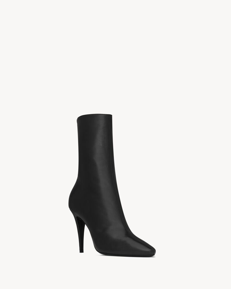 CAPUCINE booties in smooth leather