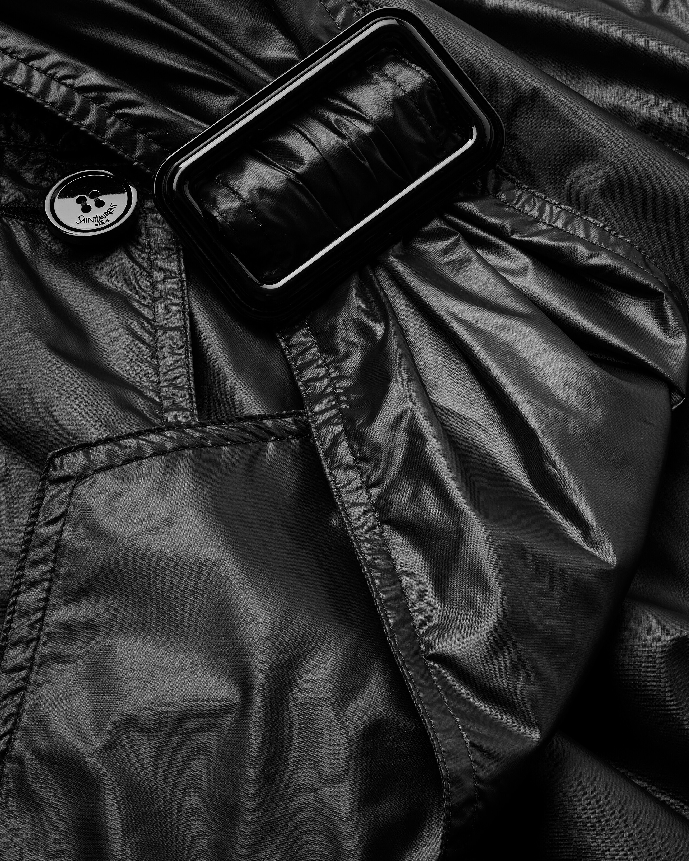 lavallière trench coat in nylon