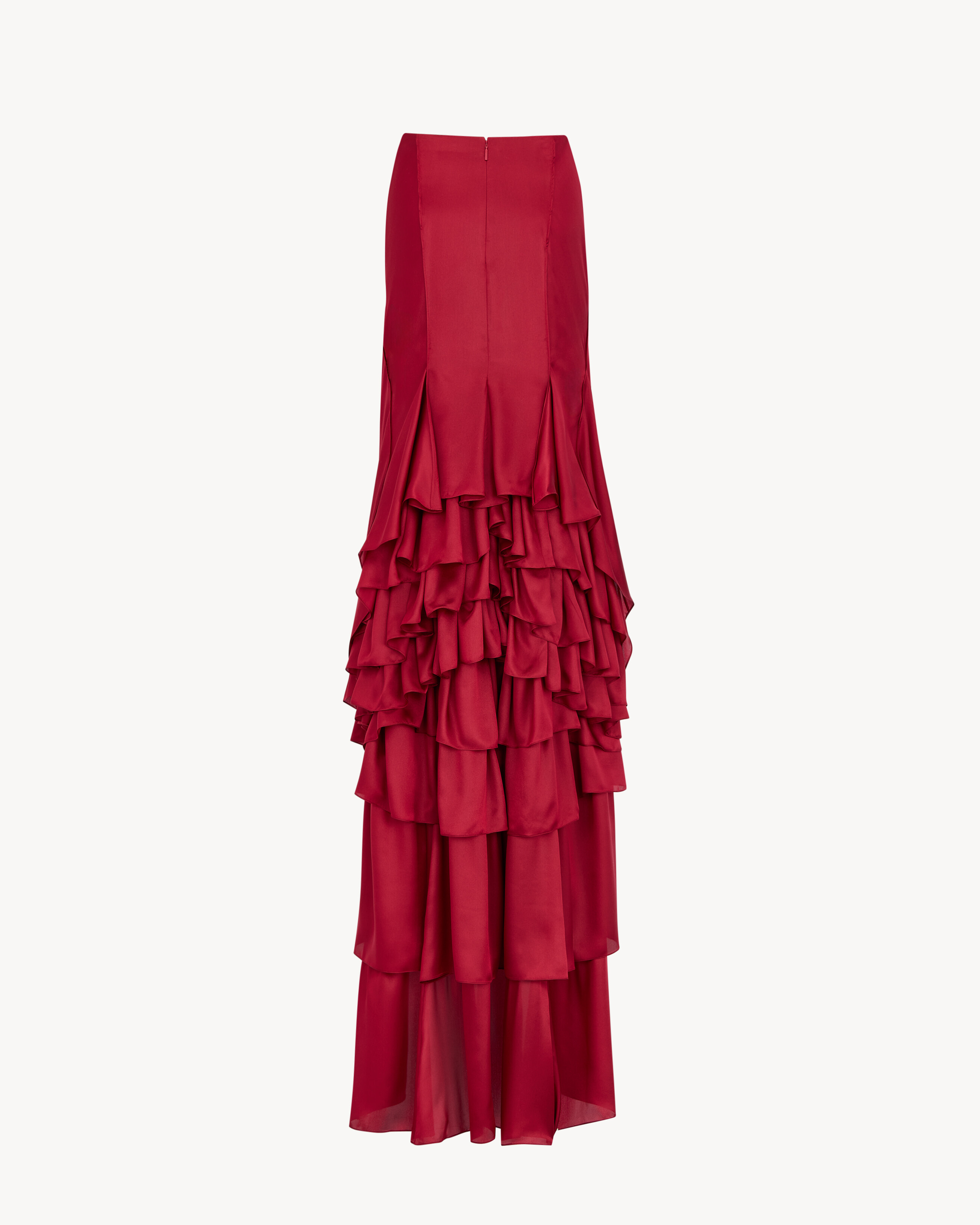 cascade skirt in floral silk muslin