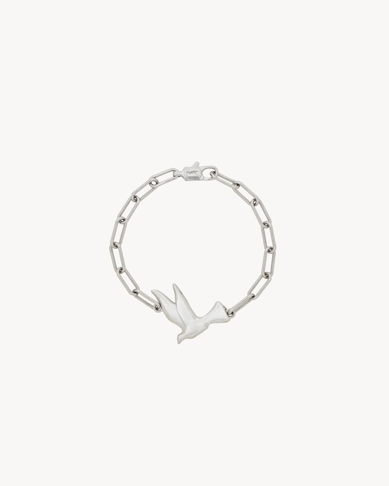 lucky magpie bracelet in metal