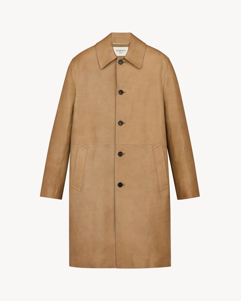 coat in bubbled lambskin