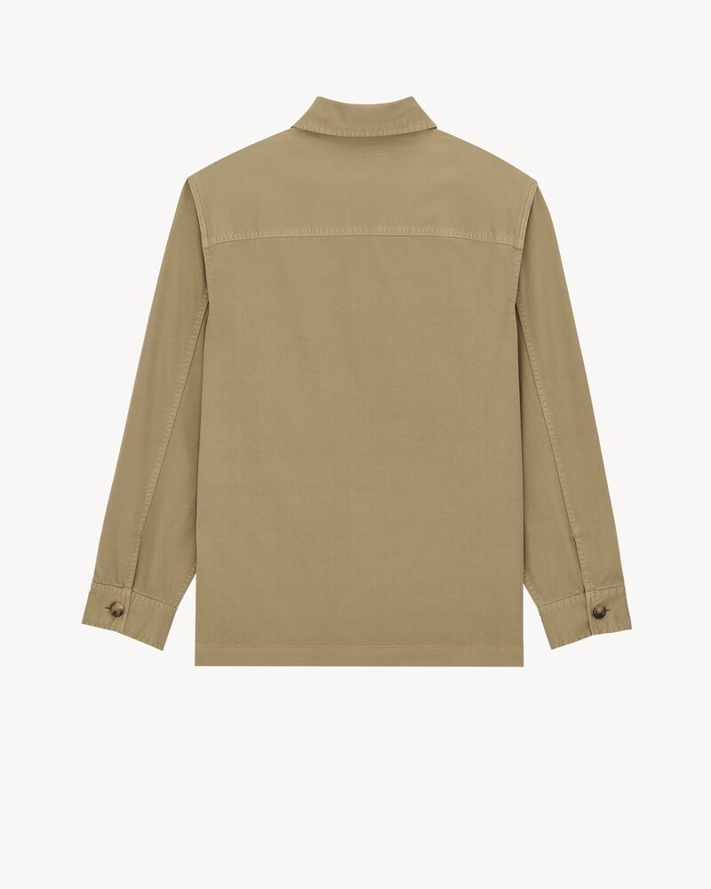 CASSANDRE overshirt in cotton linen gabardine