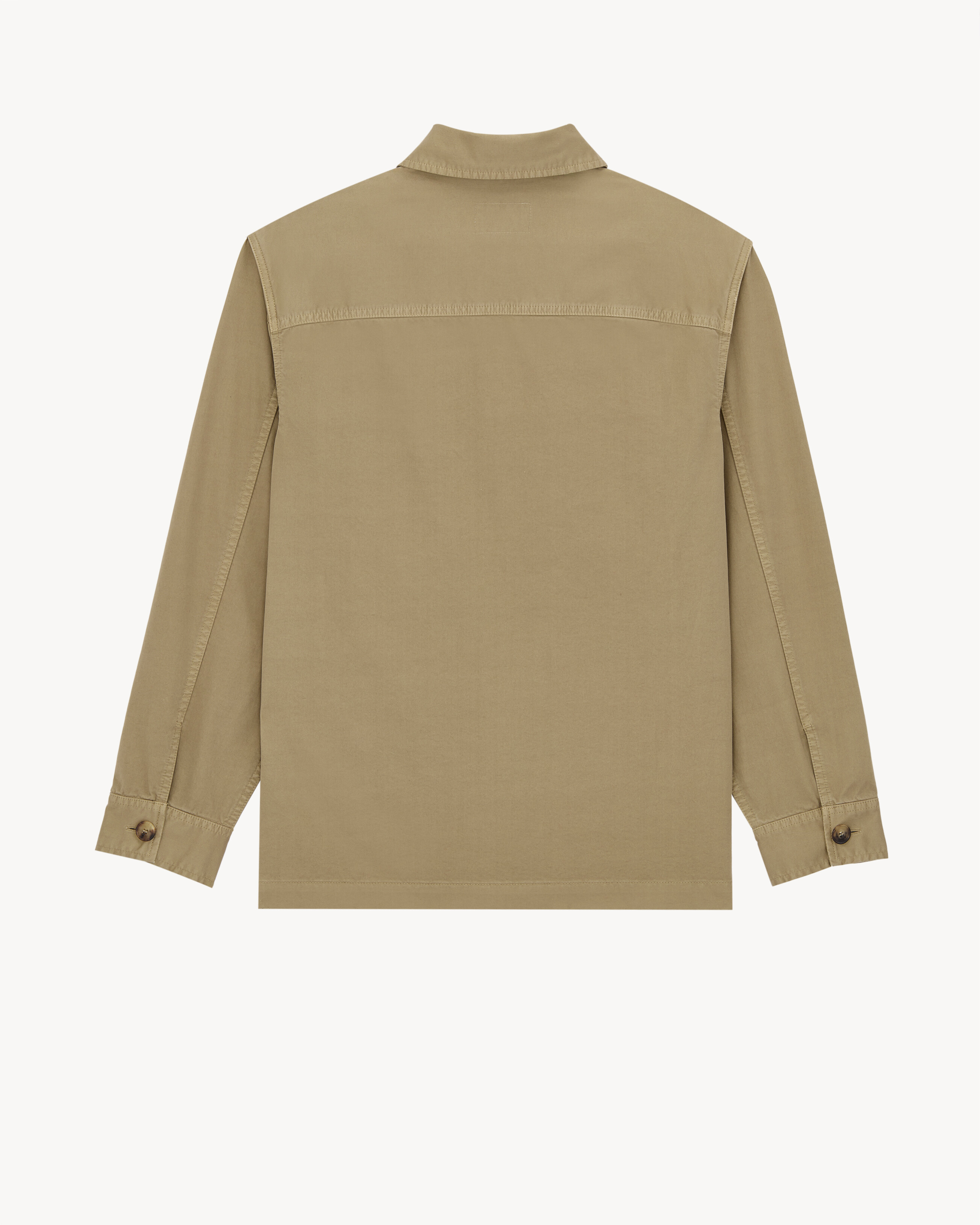 CASSANDRE overshirt in cotton linen gabardine