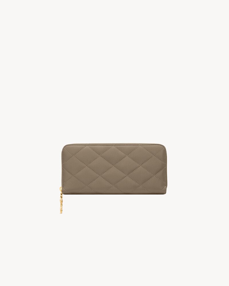 CASSANDRE BIJOU zip wallet in GRAIN DE POUDRE leather