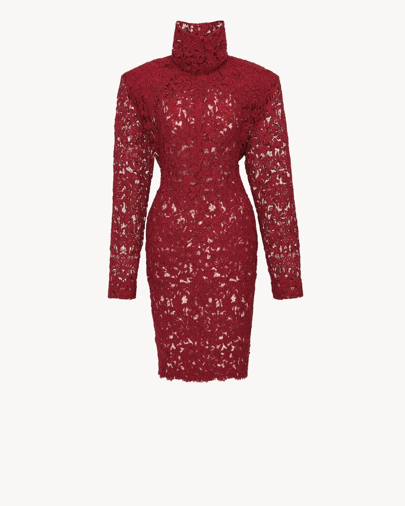 dress in guipure lace