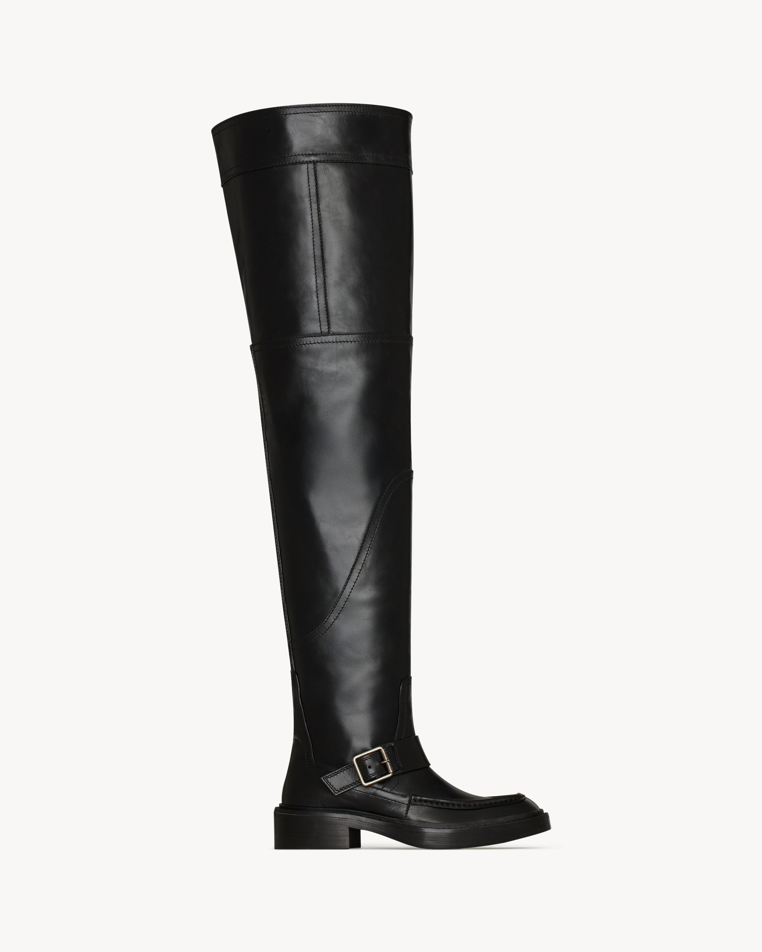 JOE over-the-knee boots in smooth leather