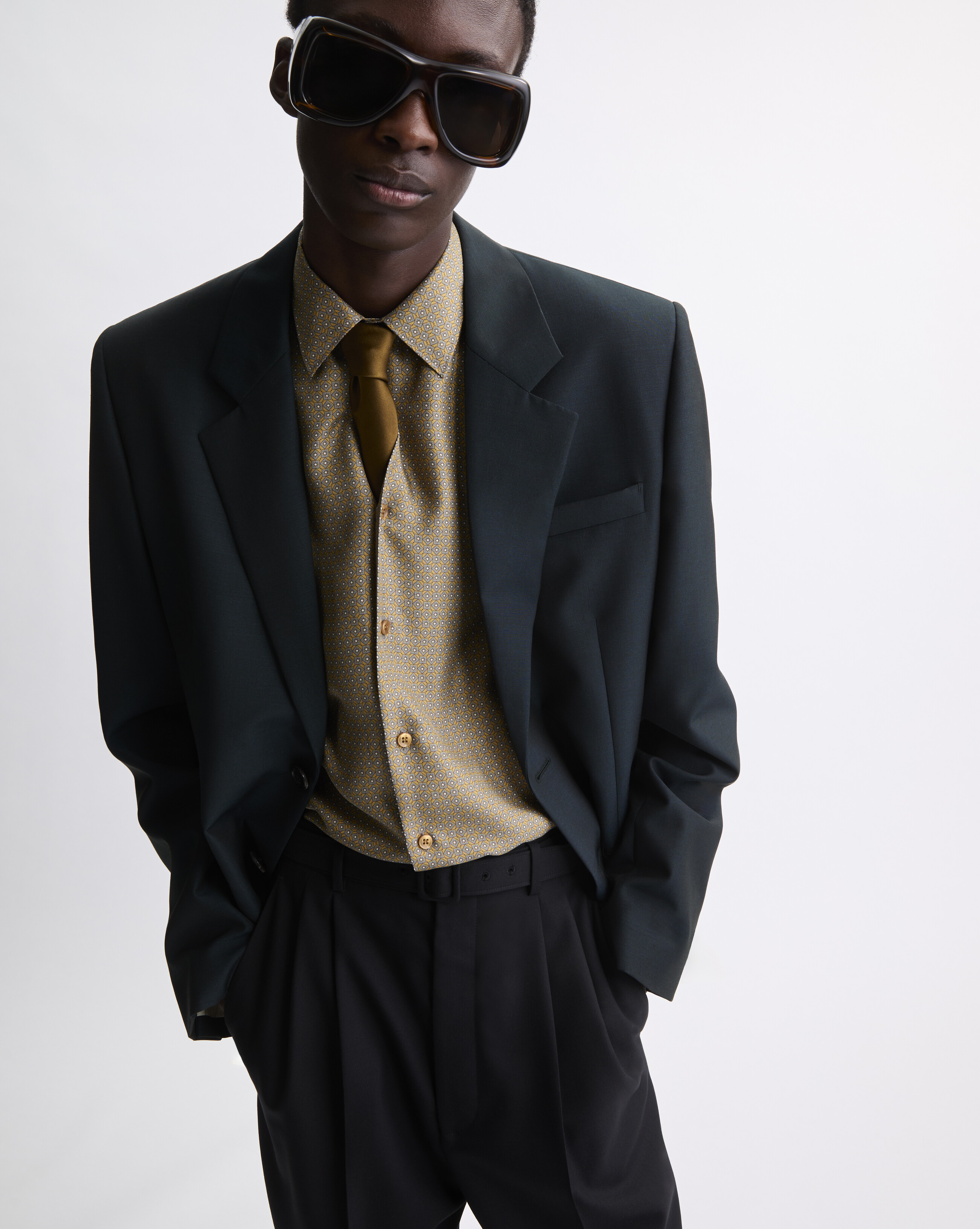 blazer em lã e mohair