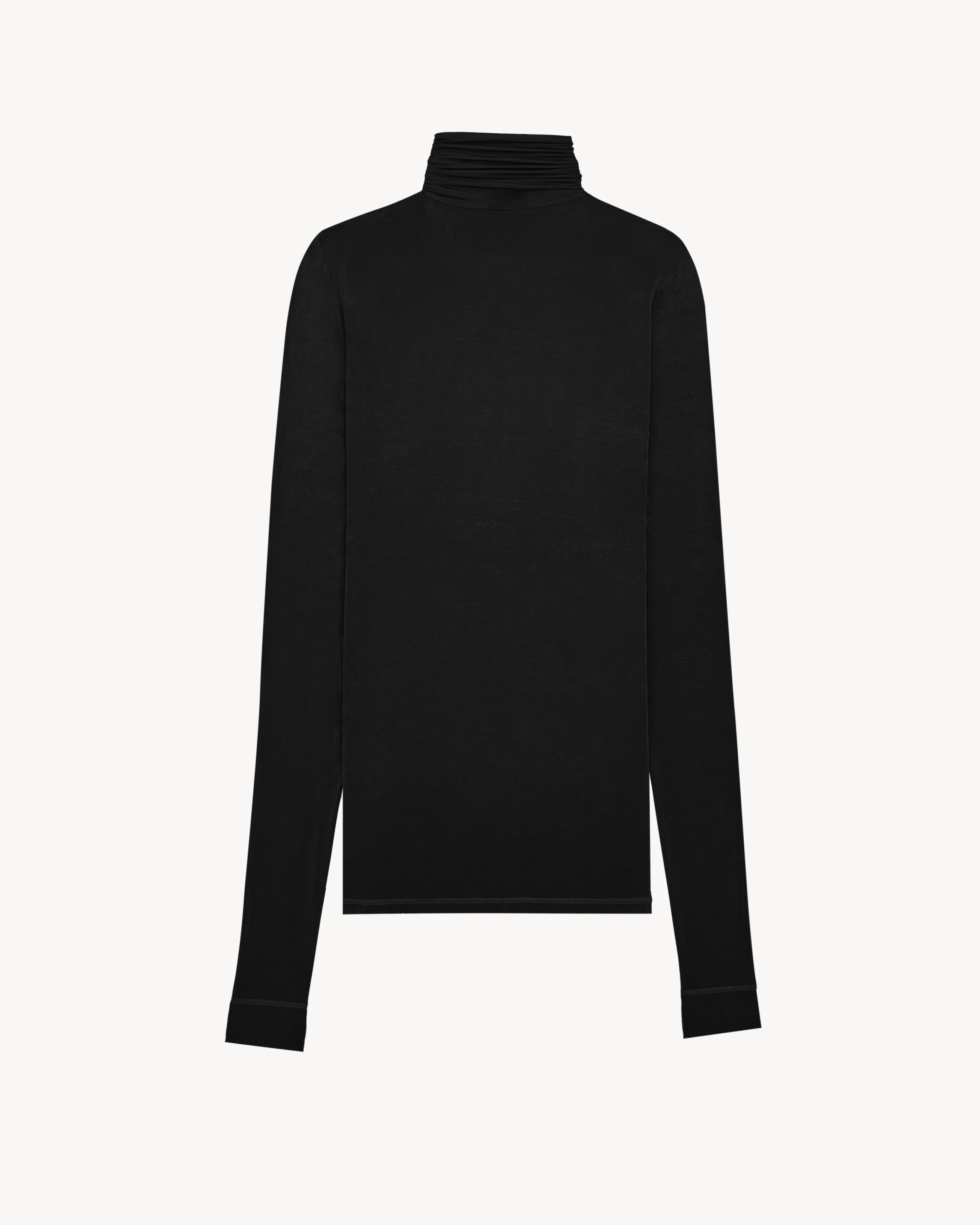 turtleneck top in stretch jersey