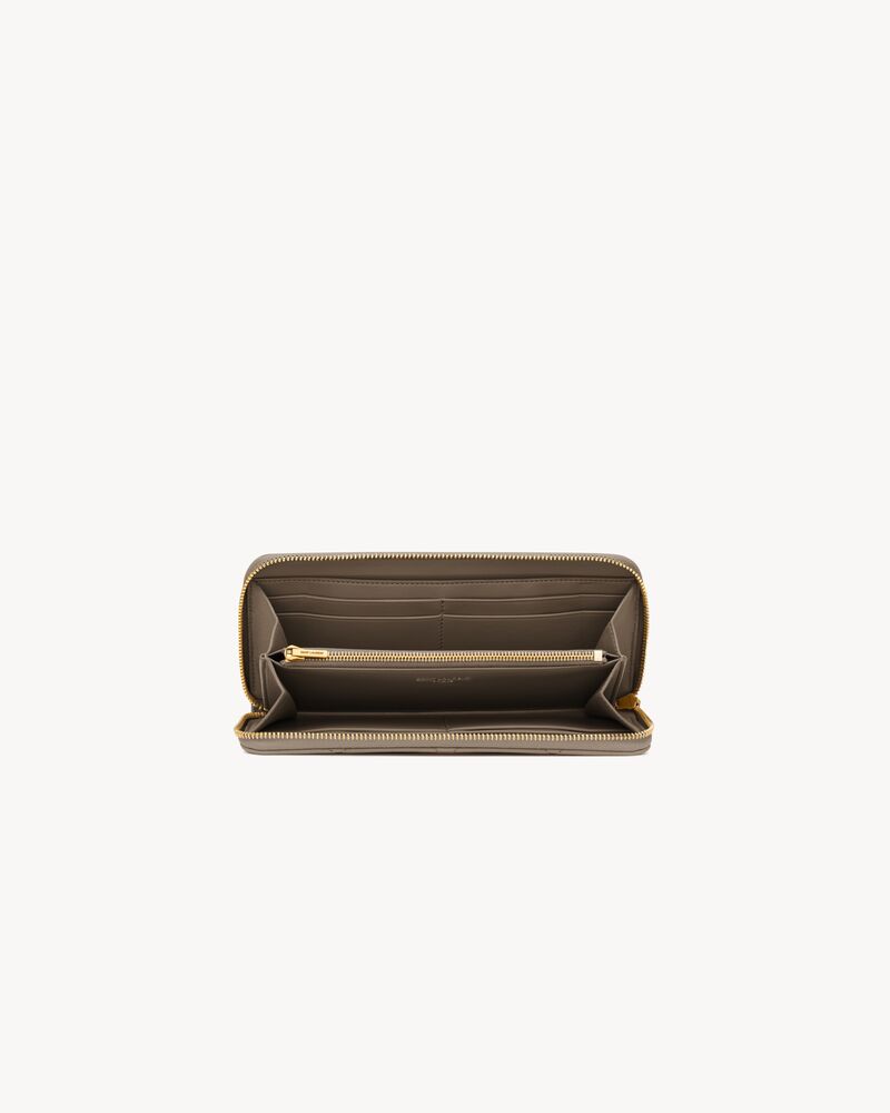 CASSANDRE BIJOU zip wallet in GRAIN DE POUDRE leather