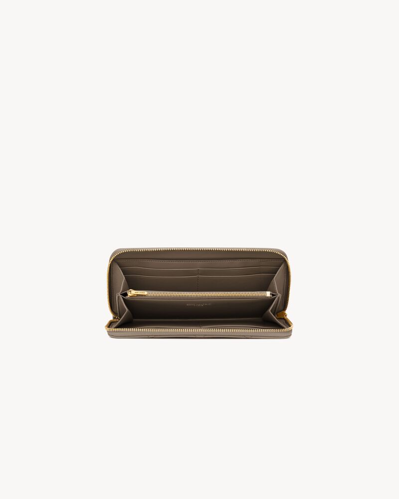 CASSANDRE BIJOU zip wallet in GRAIN DE POUDRE leather
