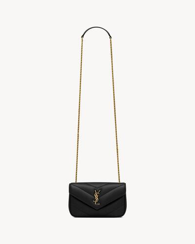 LOULOU MINI in lambskin in Bordeaux | Saint Laurent | YSL US | ID