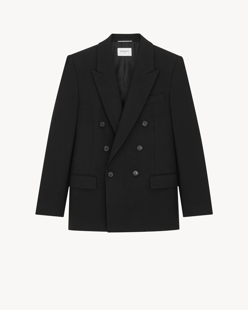 Jacket in Wool Gabardine