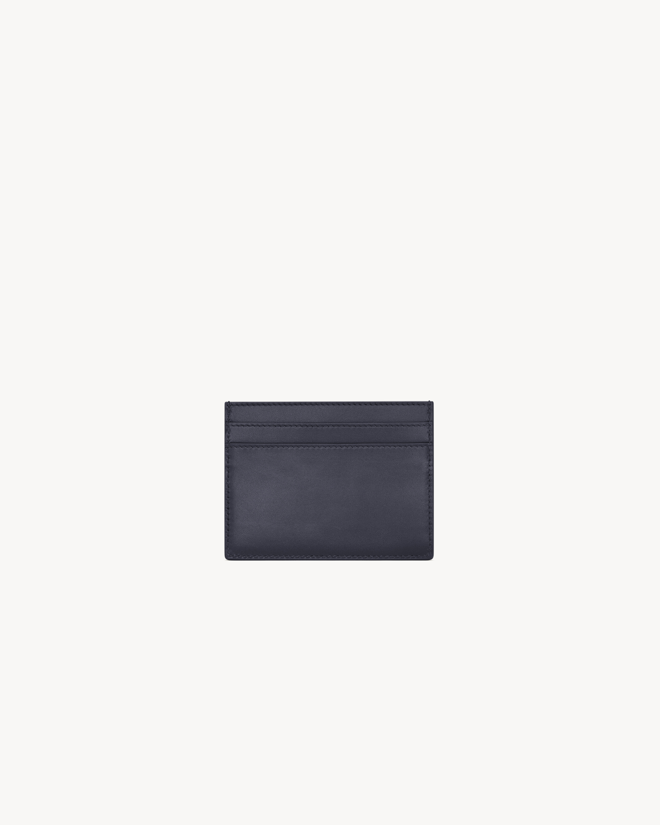 SAINT LAURENT PARIS card case in smooth leather in Blue | Saint
