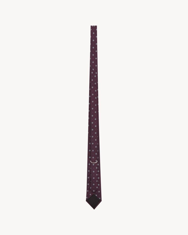 tie in silk jacquard