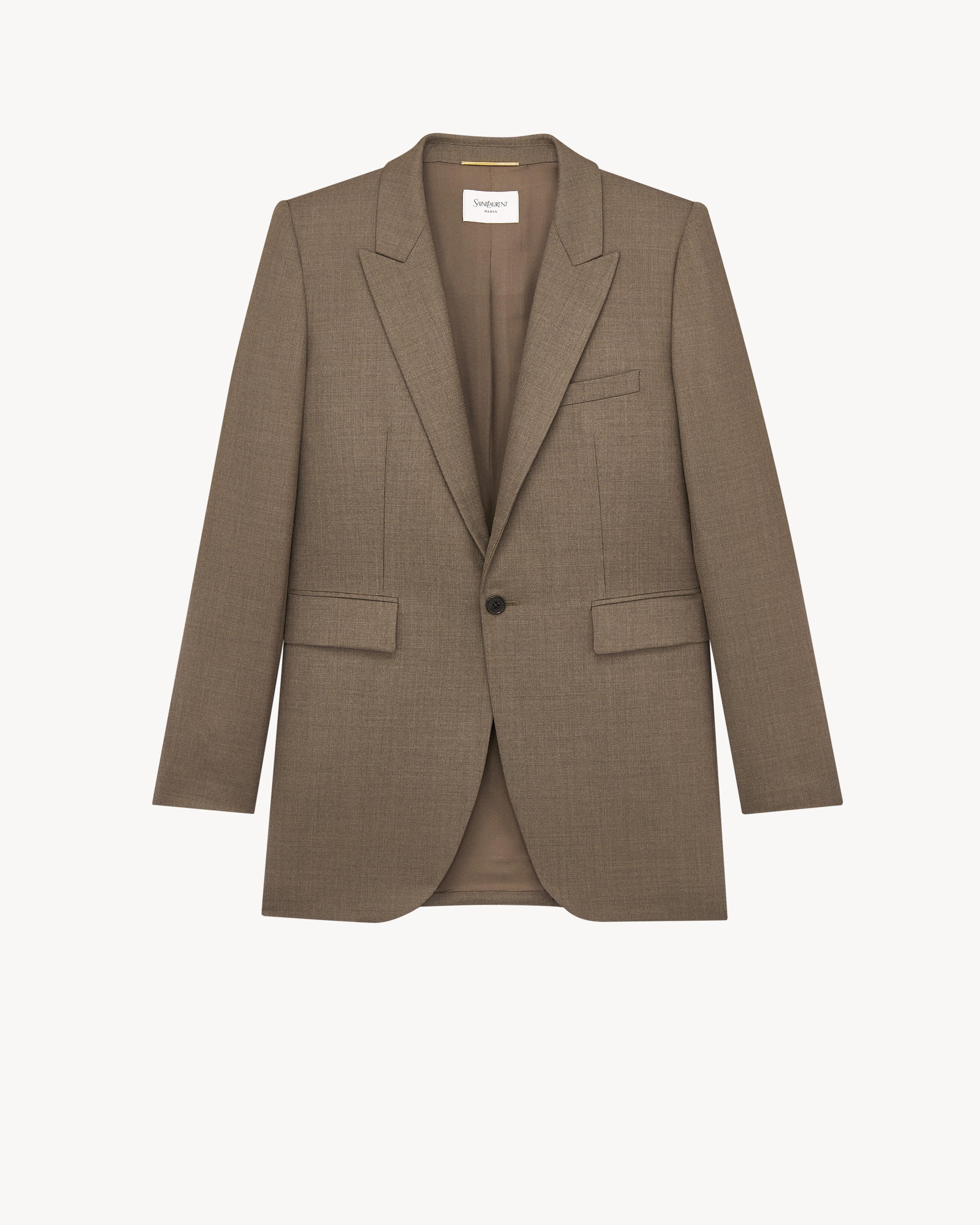 single-breasted jacket in wool