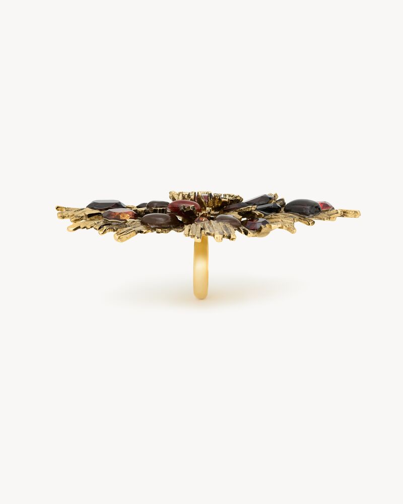 sunrise ring in resin and glass