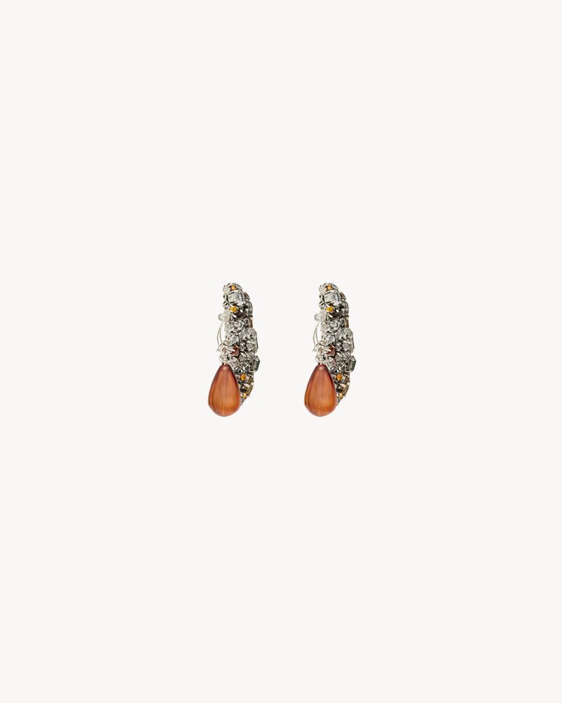 dove earrings in glass and resin