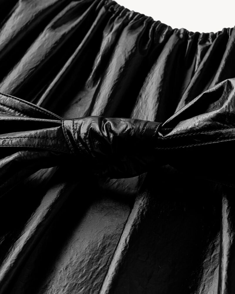 dress in coated twill