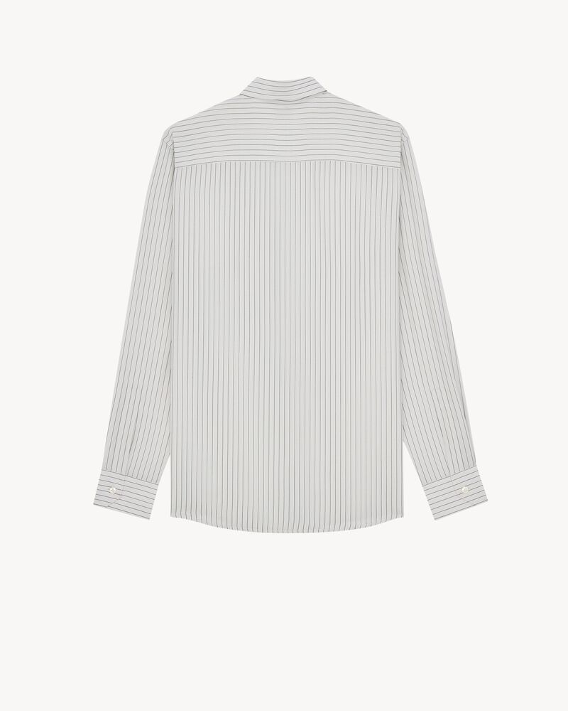CASSANDRE slim shirt in striped viscose