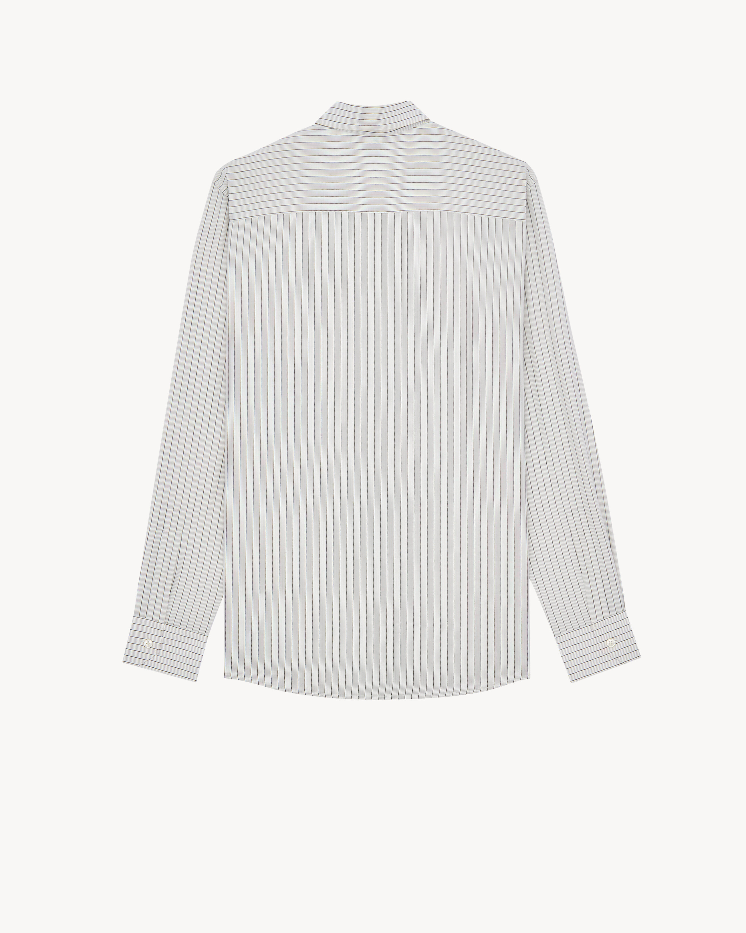 CASSANDRE slim shirt in striped viscose