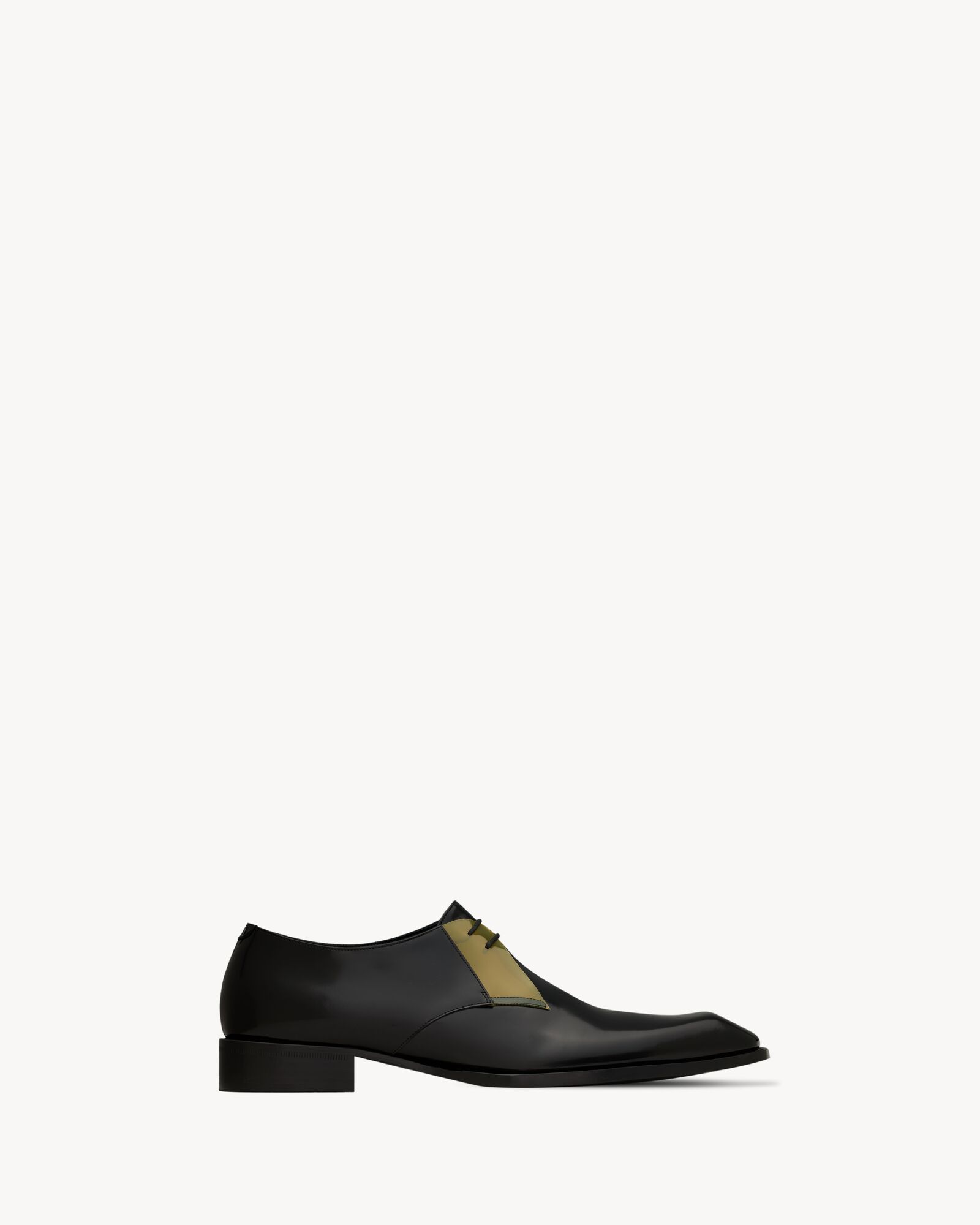 NICO derbies in glazed leather and TPU — A002AQAAGZC1089