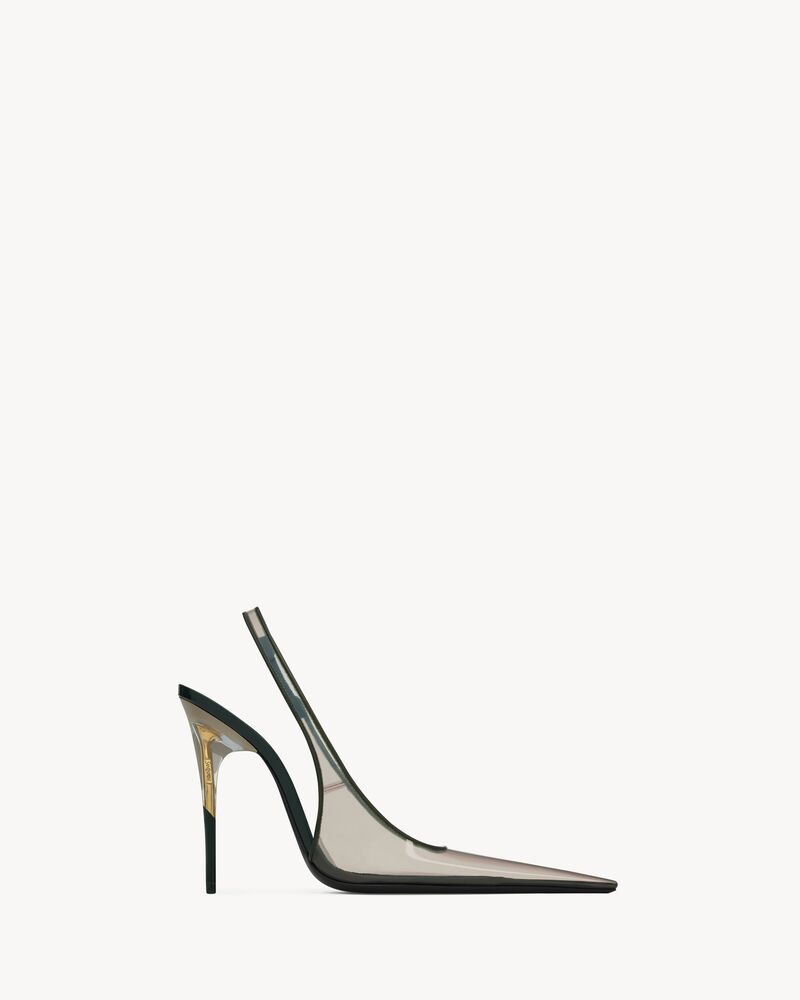 EDIA slingback pumps in TPU and patent leather