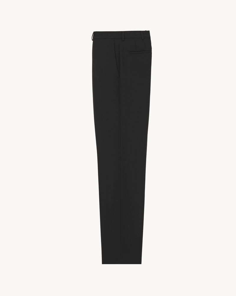 slim-fit pants in wool gabardine