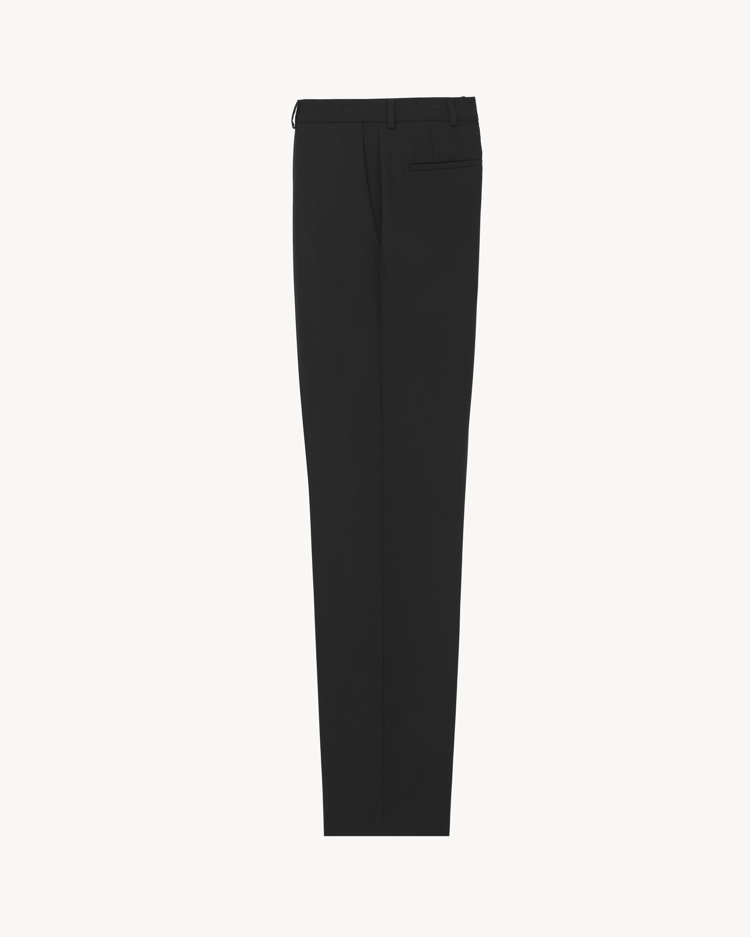 slim-fit pants in wool gabardine