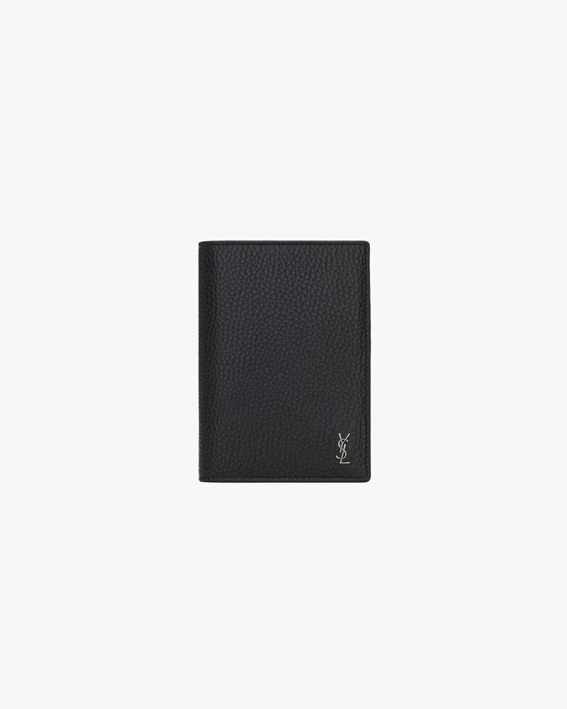 TINY CASSANDRE PASSPORT holder IN CROCODILE-EMBOSSED LEATHER in