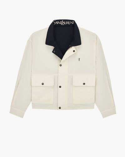 ブルゾン Yves Saint Laurent white &black  jacket OUTERWEAR | Saint Laurent | YSL EN-FR