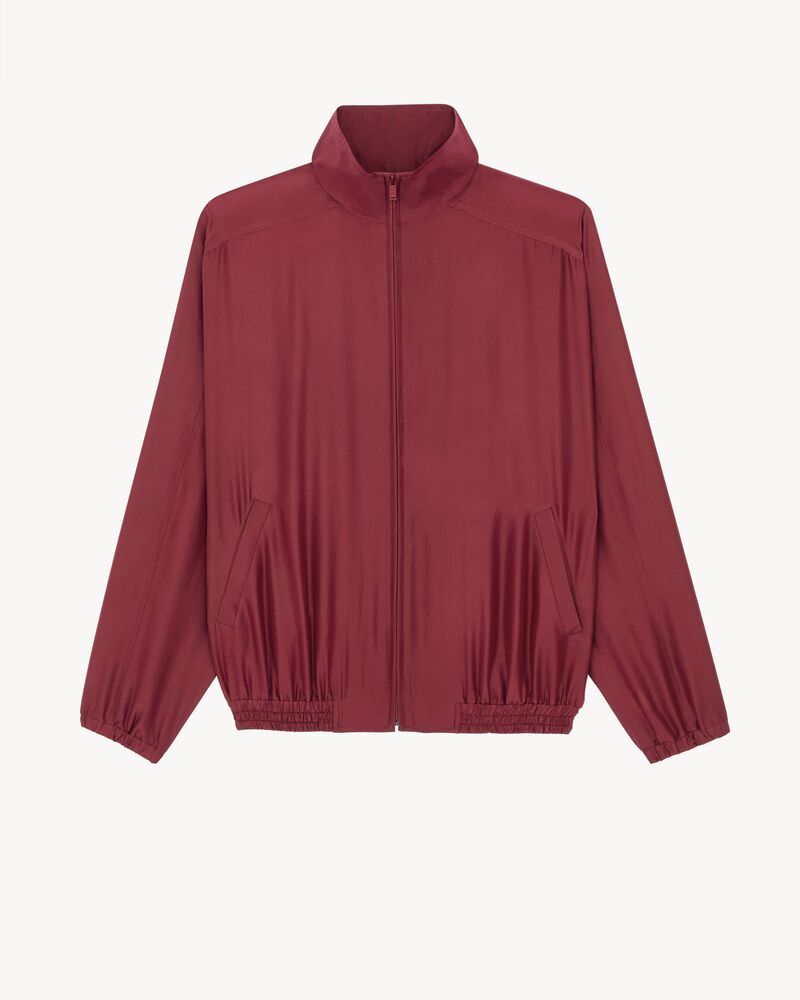 jacket in silk habotai