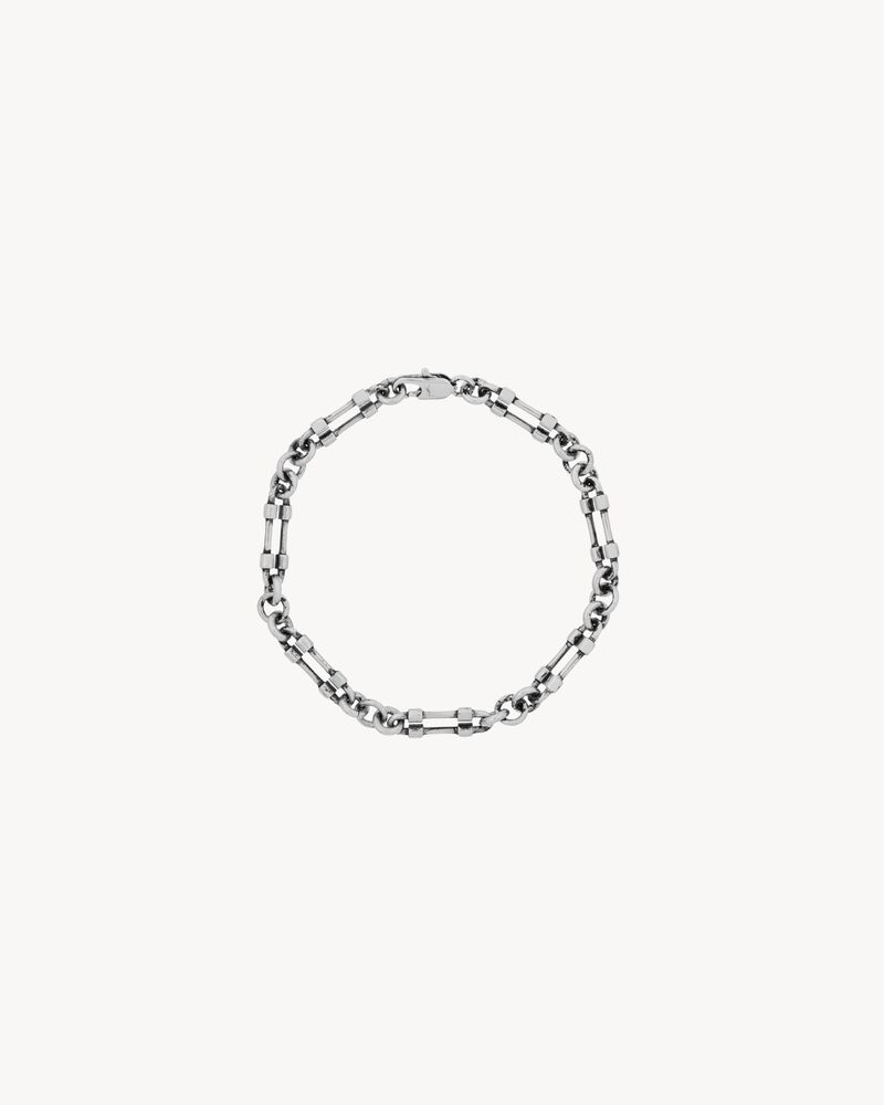 bolt chain bracelet in metal