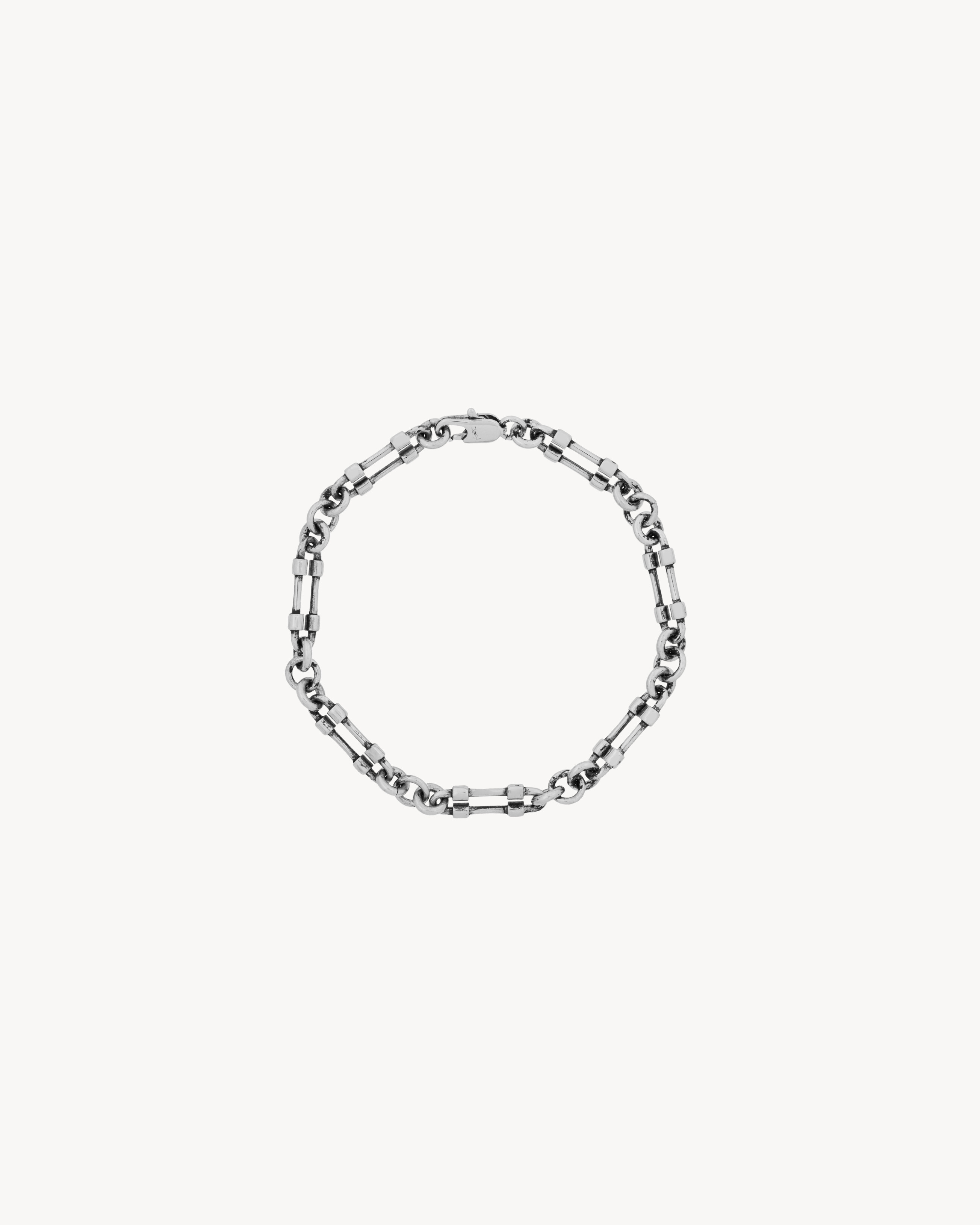 bolt chain bracelet in metal