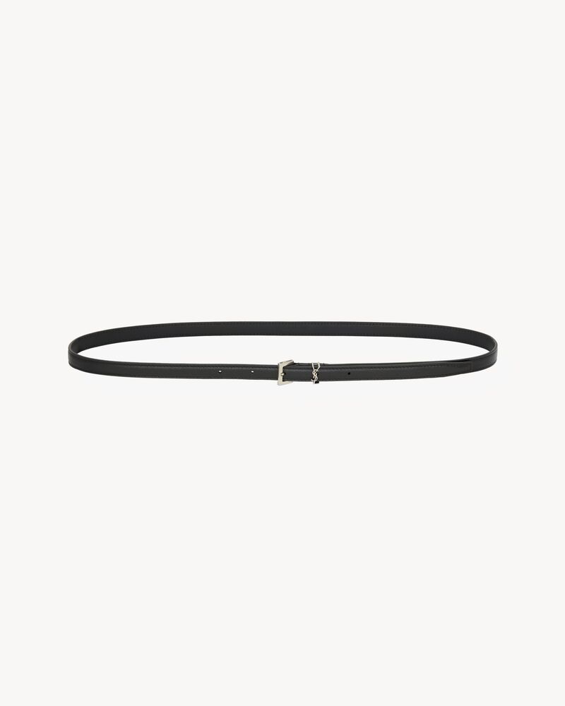 CASSANDRE ceinture extra-fine en cuir lisse