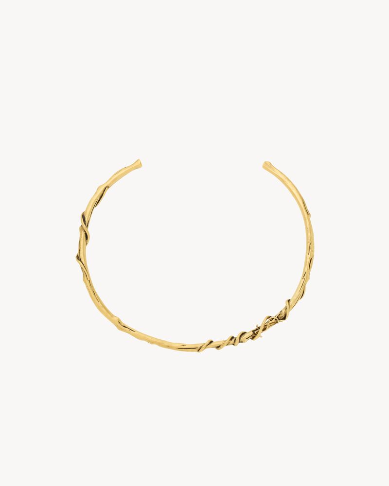 Collana torque CASSANDRE motivo gelso in metallo