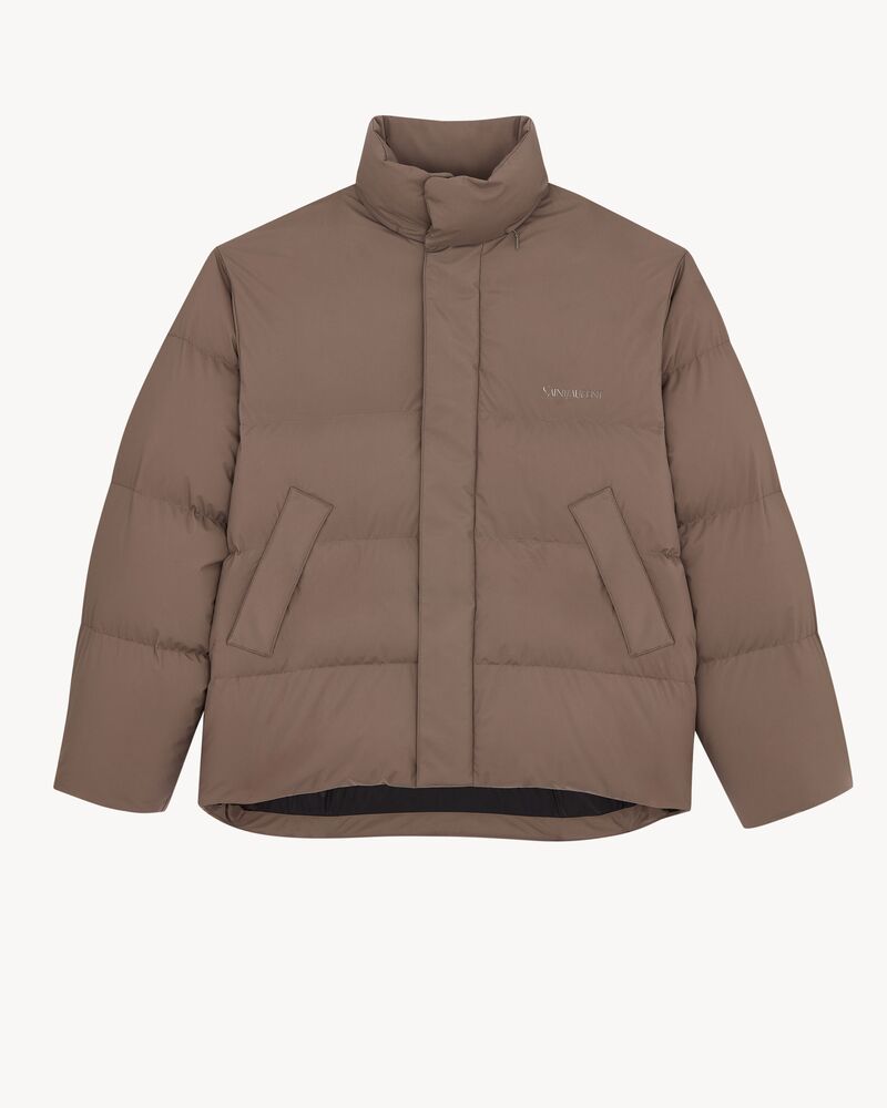 DOWN PUFFER JACKET IN WATER-REPELLENT CANVAS