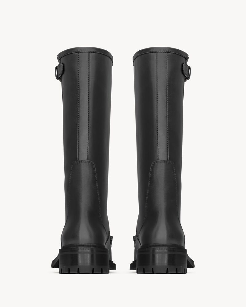 JOE buckle boots in smooth leather