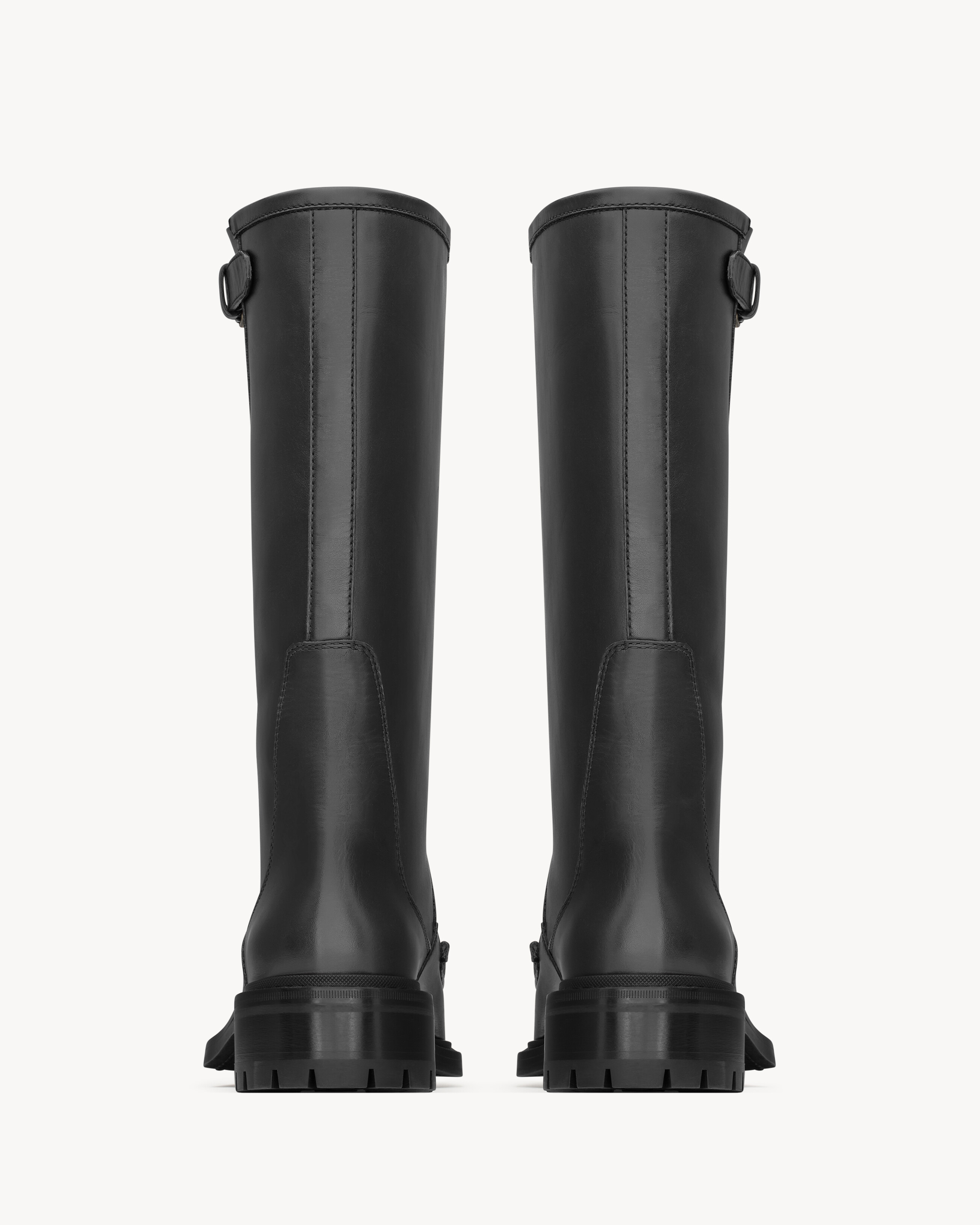 JOE buckle boots in smooth leather