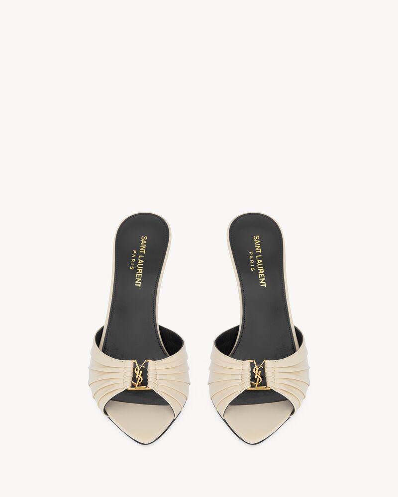 BABYLONE mules in smooth leather