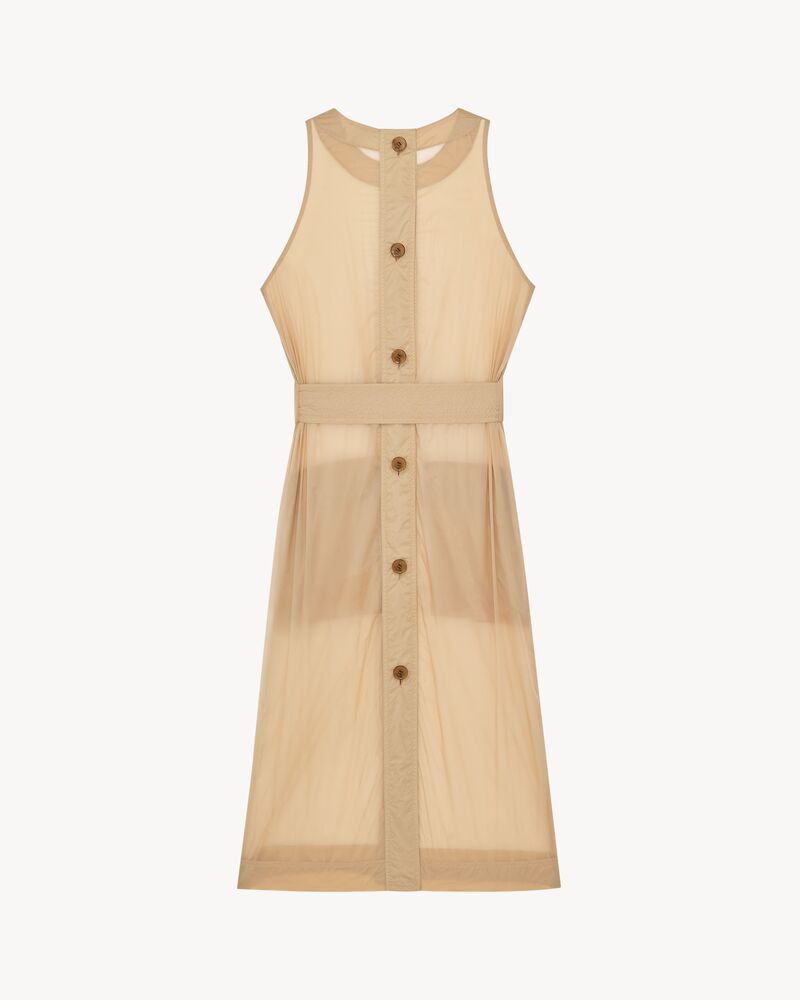 button-back dress in nylon