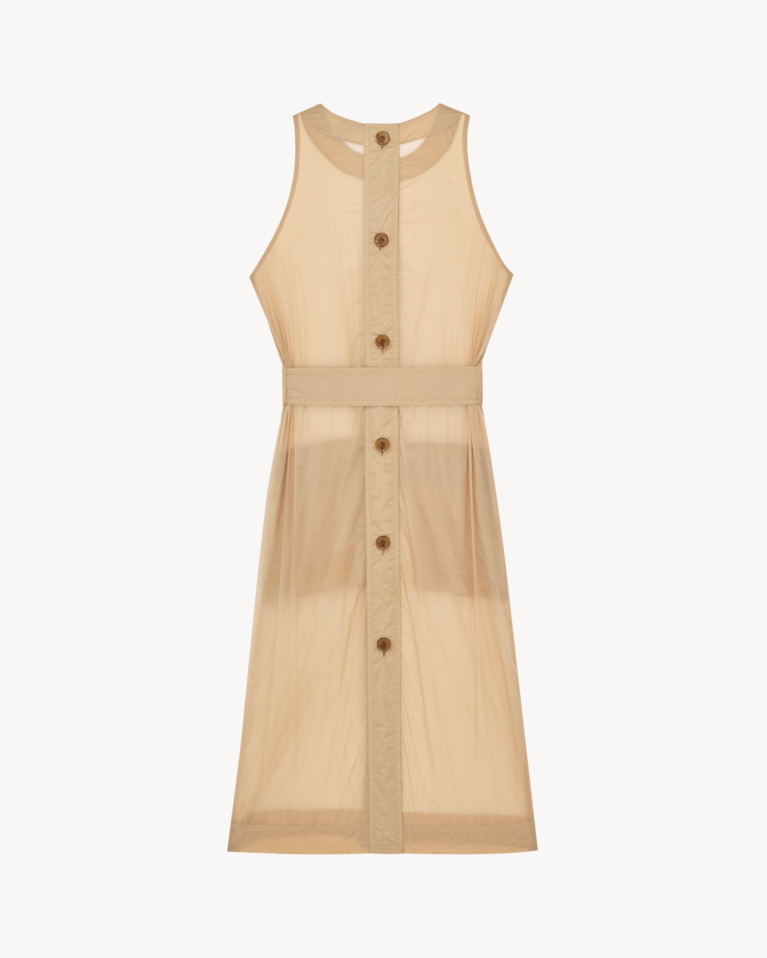button-back dress in nylon