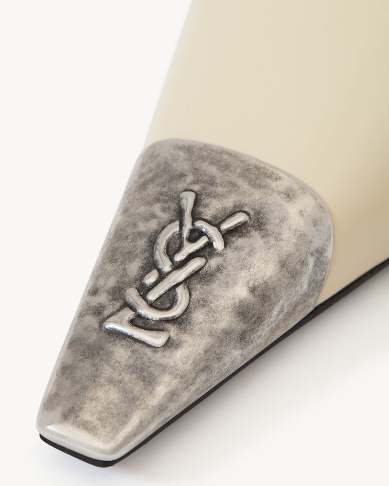 JEANNE slingback pumps in smooth leather