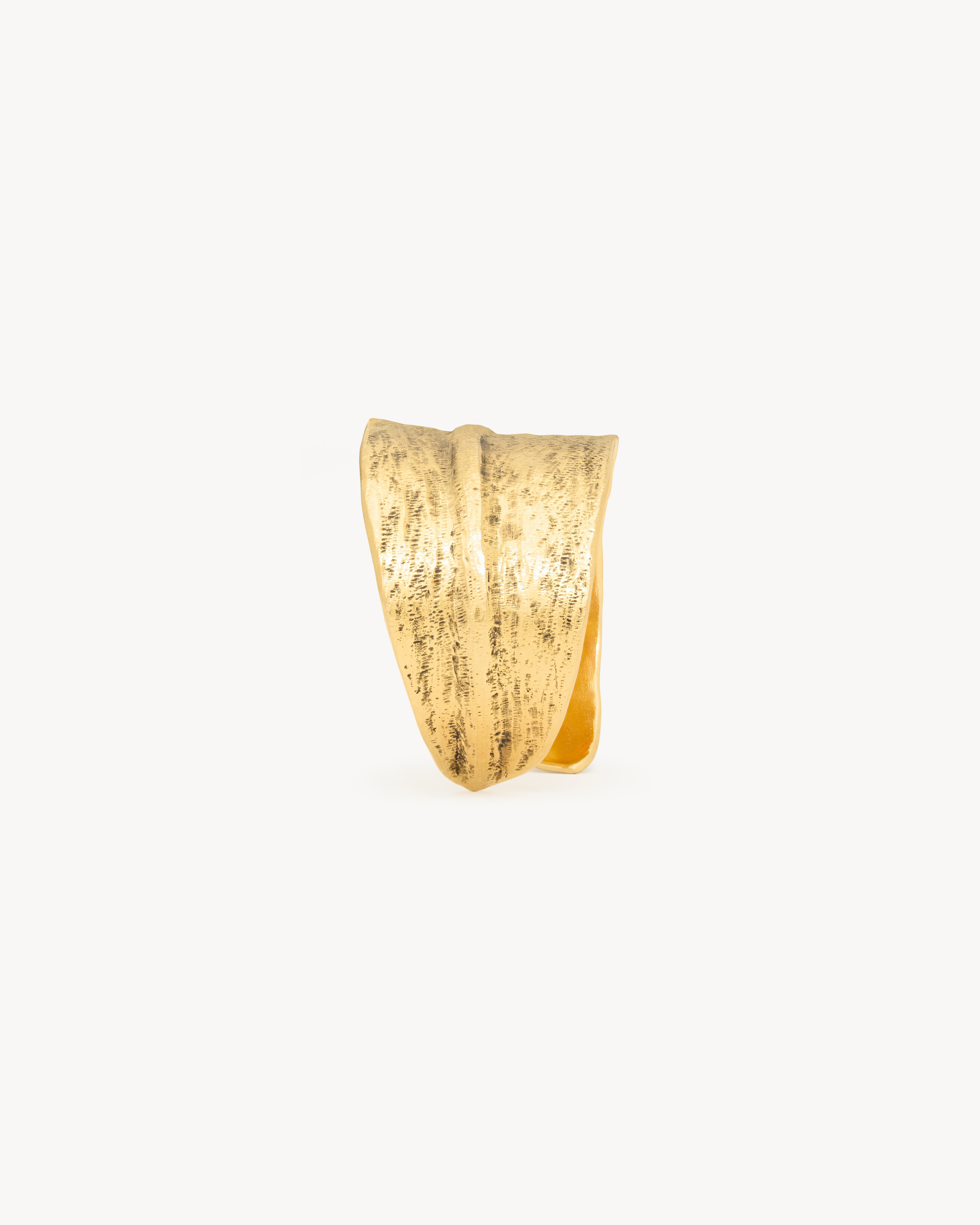 willow leaf cuff in metal