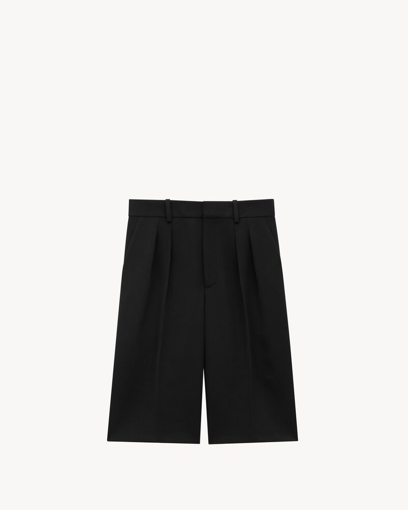 bermuda shorts in grain de poudre