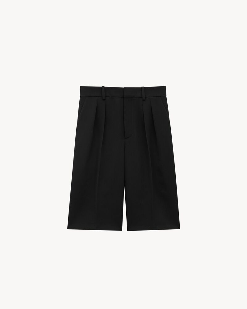 bermuda shorts in grain de poudre