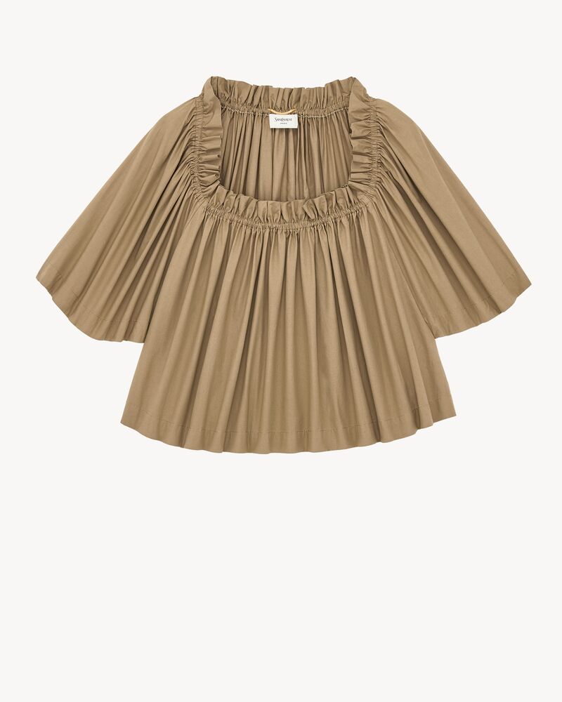 ruffled top in cotton