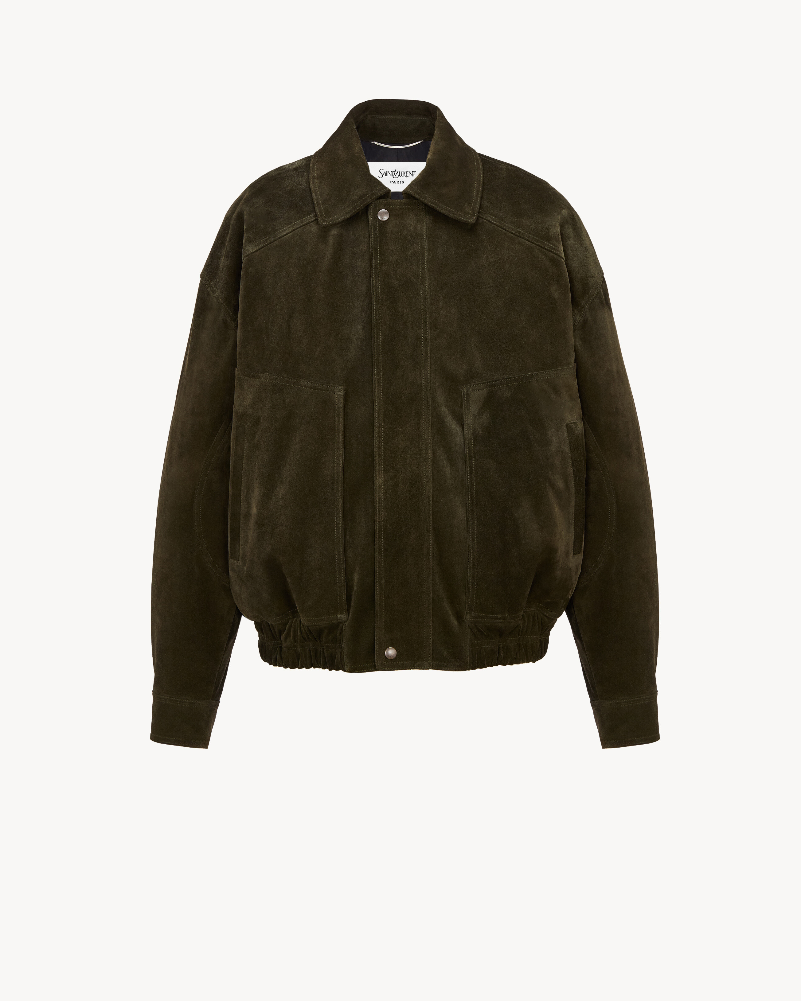 bomber jacket in vintage split leather